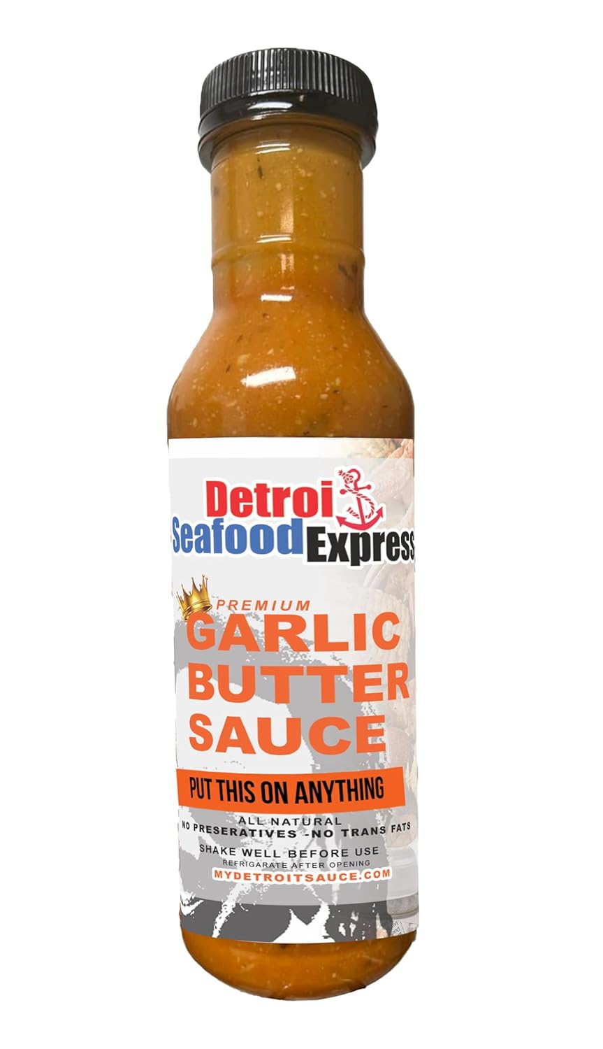 Detroit seafood express Spicy Cajun butter sauce